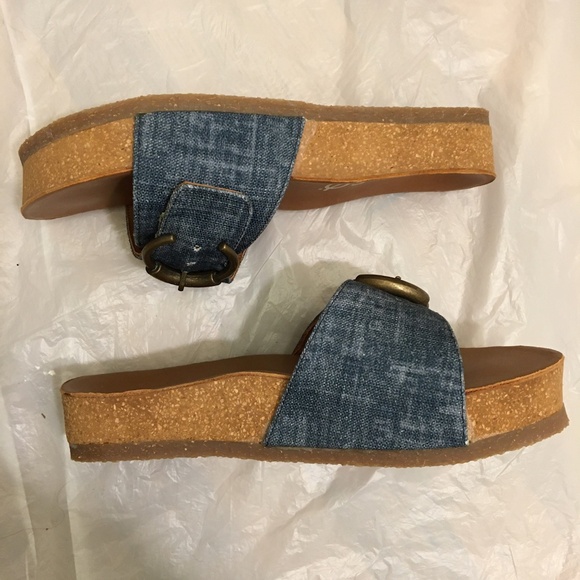 NWT Kalso Earth Blue Slides Sandals - Picture 4 of 7